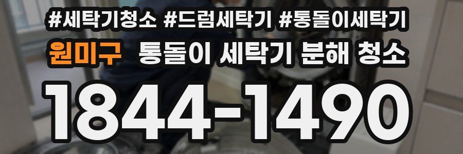 원미구 통돌이 세탁기 분해 청소