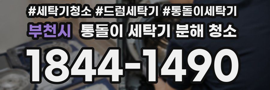 부천시 통돌이 세탁기 분해 청소