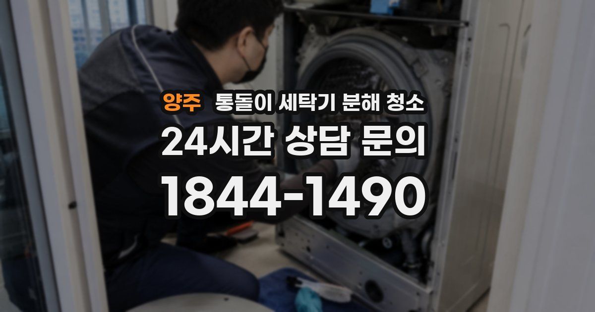 양주 통돌이 세탁기 분해 청소