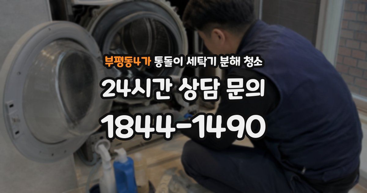 부평동4가 통돌이 세탁기 분해 청소