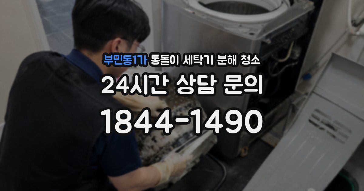부민동1가 통돌이 세탁기 분해 청소