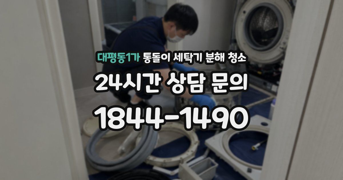 대평동1가 통돌이 세탁기 분해 청소