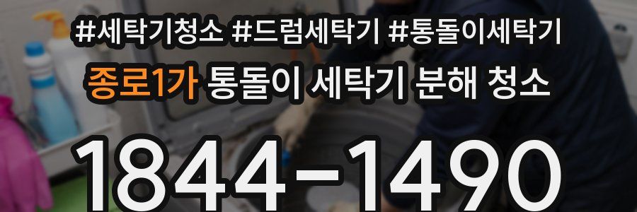 종로1가 통돌이 세탁기 분해 청소