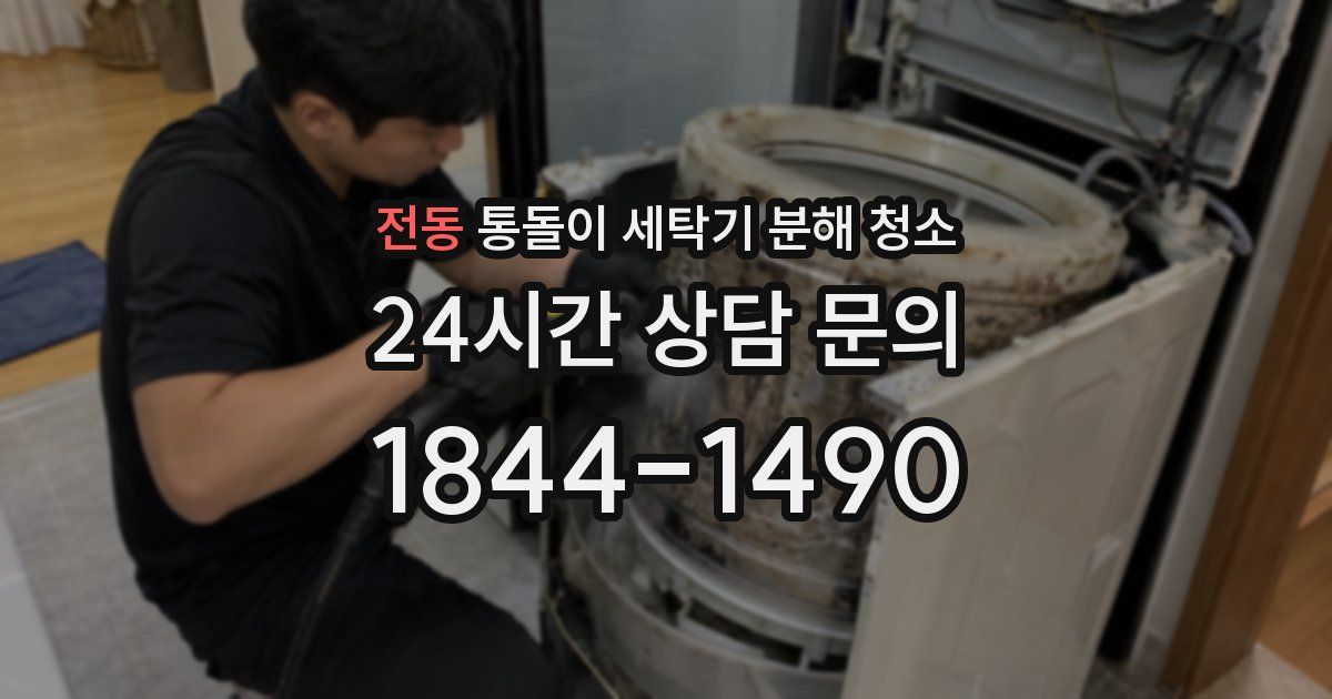 전동 통돌이 세탁기 분해 청소