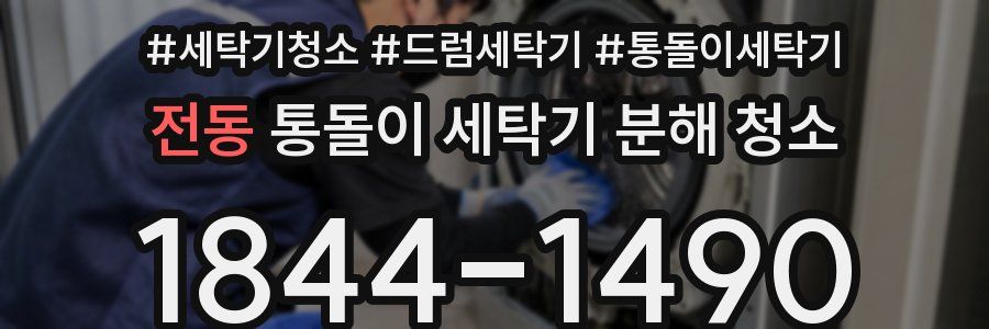 전동 통돌이 세탁기 분해 청소