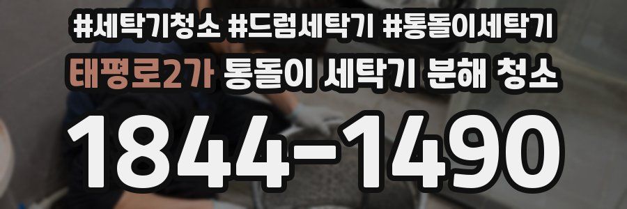 태평로2가 통돌이 세탁기 분해 청소