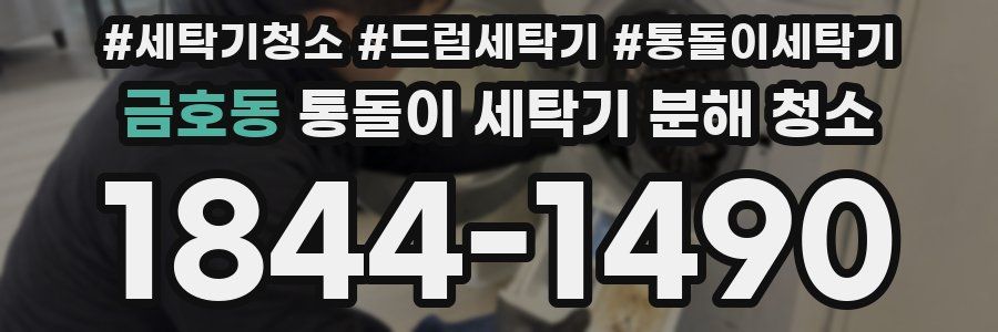 금호동 통돌이 세탁기 분해 청소