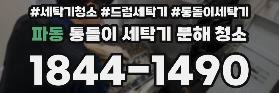 파동 통돌이 세탁기 분해 청소