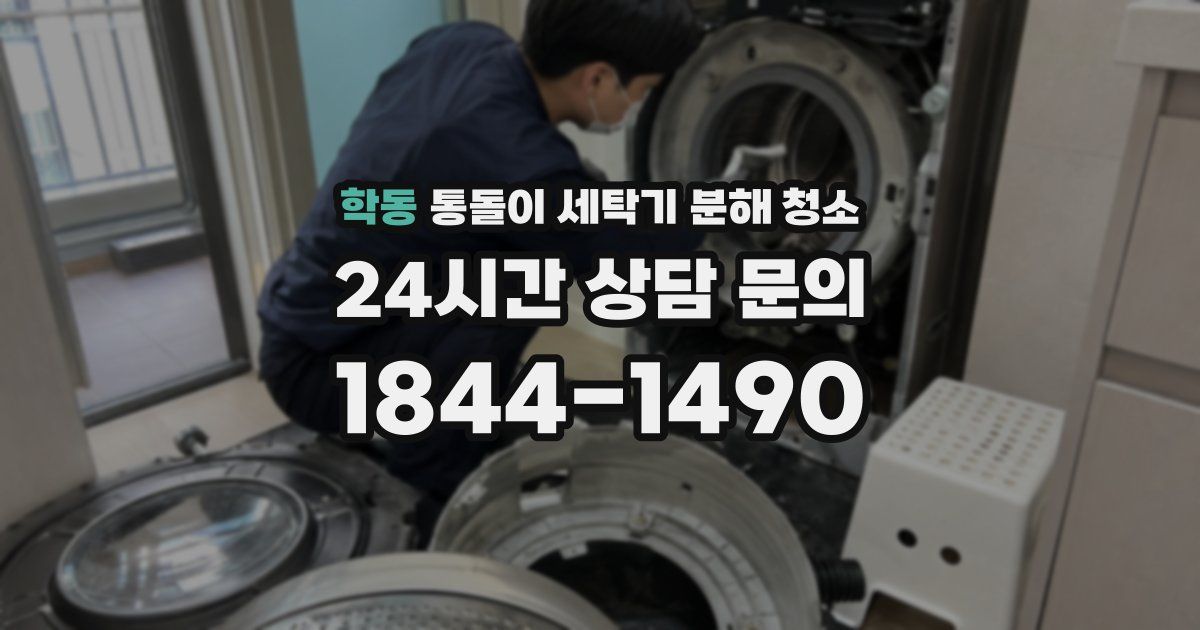 학동 통돌이 세탁기 분해 청소