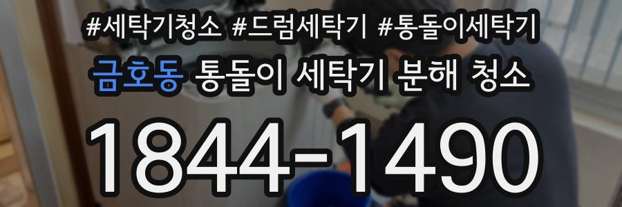 금호동 통돌이 세탁기 분해 청소