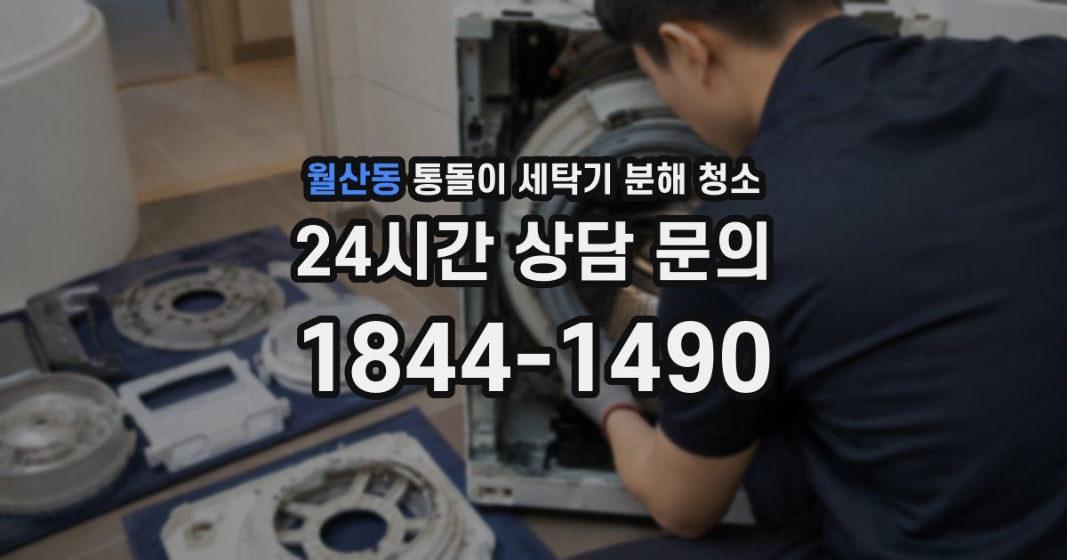 월산동 통돌이 세탁기 분해 청소
