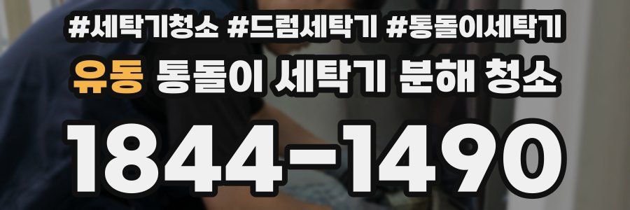 유동 통돌이 세탁기 분해 청소