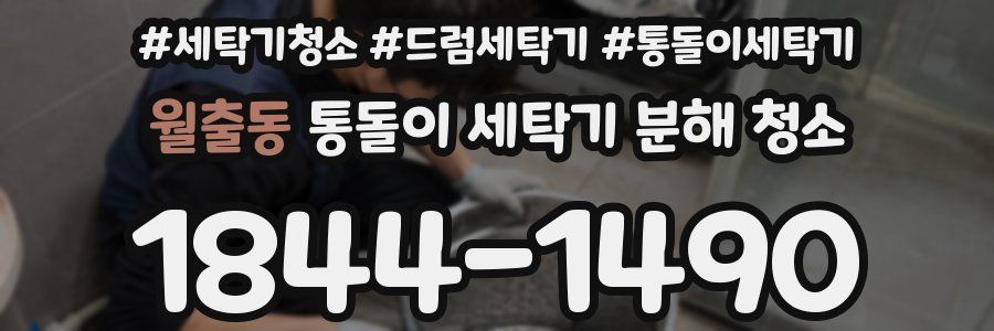 월출동 통돌이 세탁기 분해 청소