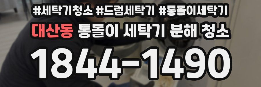 대산동 통돌이 세탁기 분해 청소