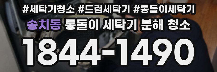 송치동 통돌이 세탁기 분해 청소