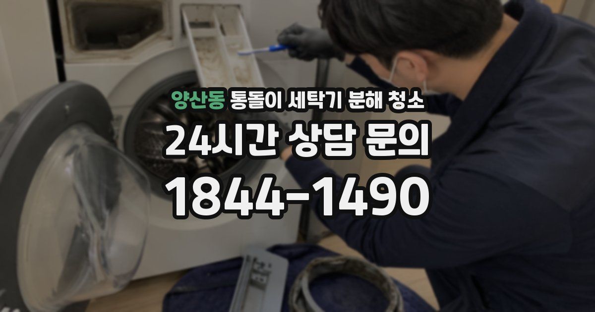 양산동 통돌이 세탁기 분해 청소