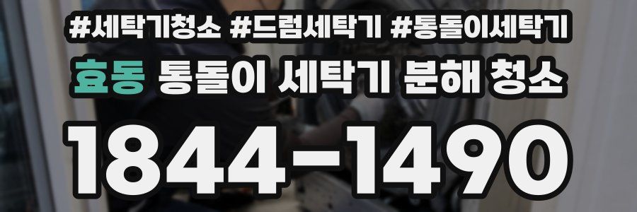 효동 통돌이 세탁기 분해 청소