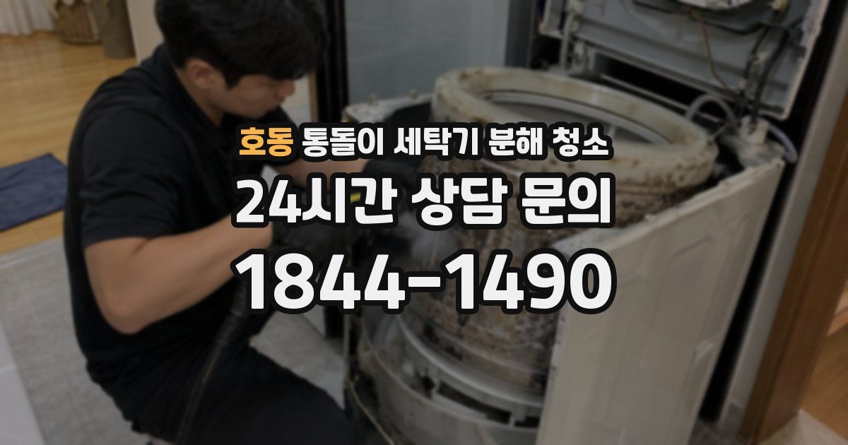 호동 통돌이 세탁기 분해 청소