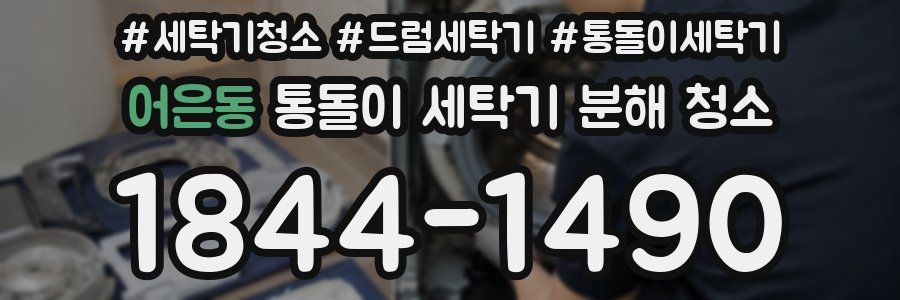 어은동 통돌이 세탁기 분해 청소
