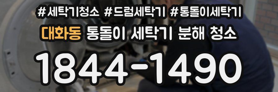 대화동 통돌이 세탁기 분해 청소