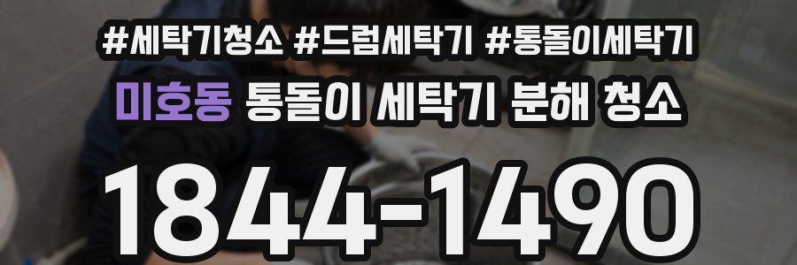 미호동 통돌이 세탁기 분해 청소