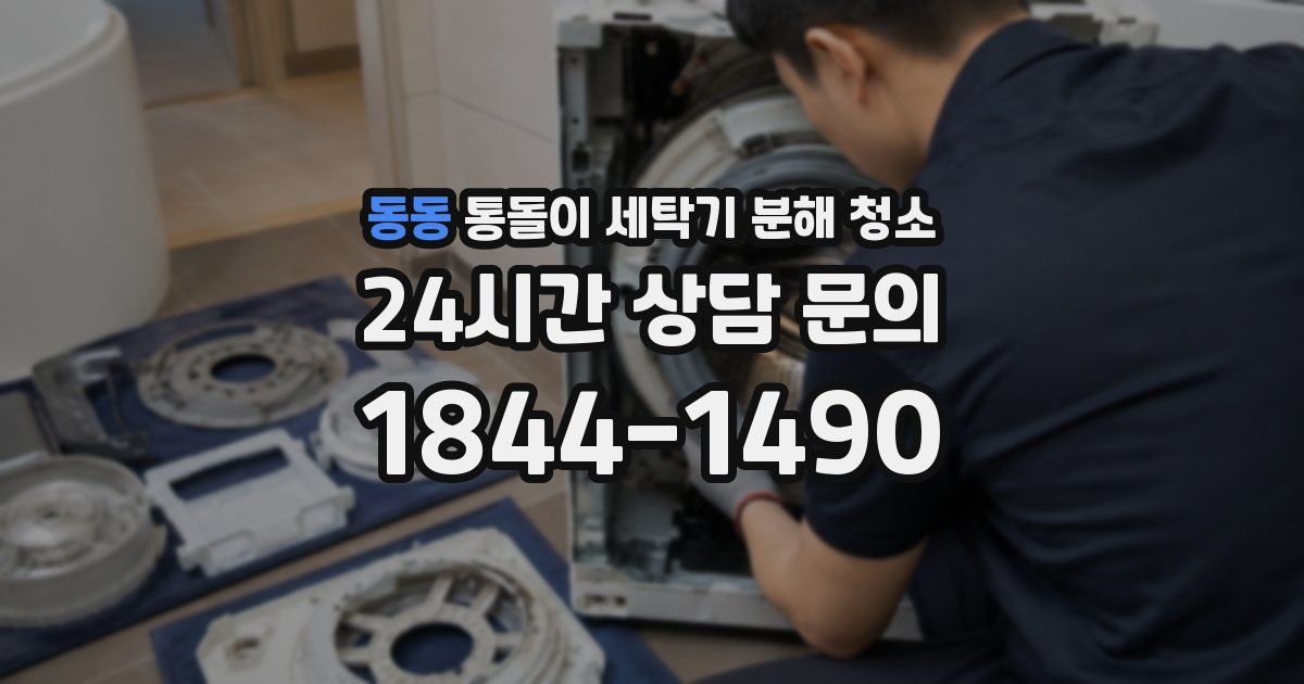 동동 통돌이 세탁기 분해 청소