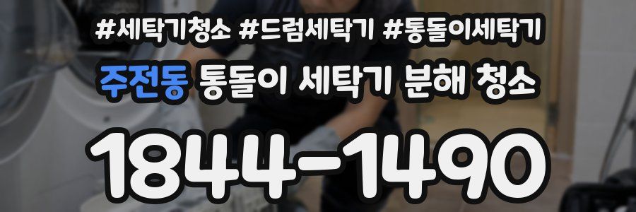 주전동 통돌이 세탁기 분해 청소