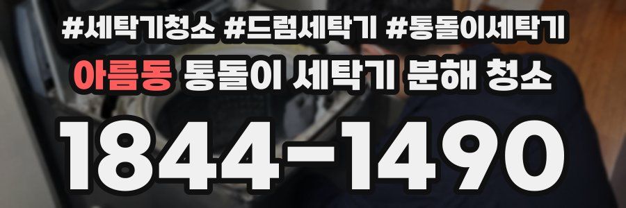 아름동 통돌이 세탁기 분해 청소