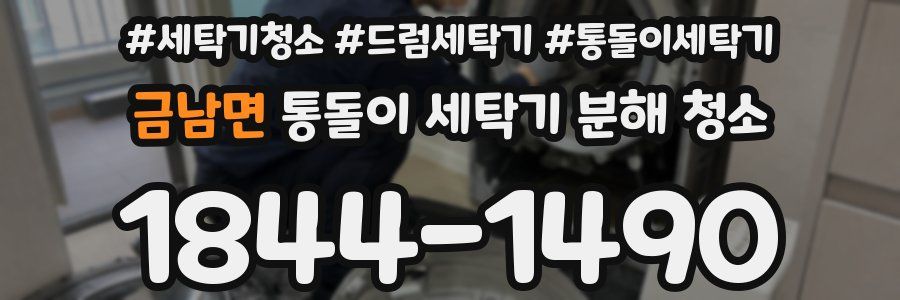 금남면 통돌이 세탁기 분해 청소