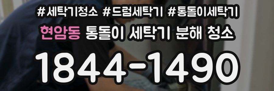 현암동 통돌이 세탁기 분해 청소