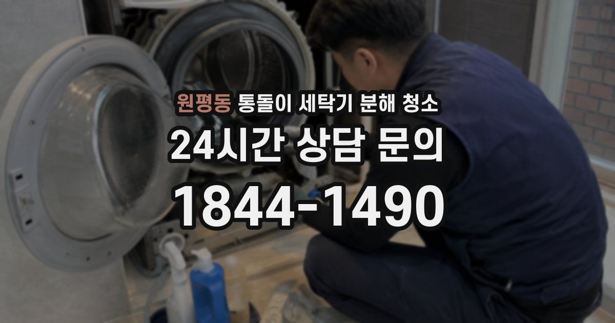 원평동 통돌이 세탁기 분해 청소