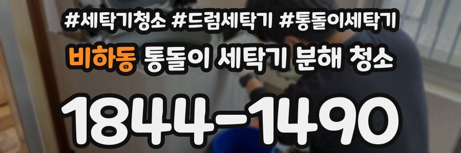 비하동 통돌이 세탁기 분해 청소