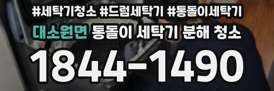 대소원면 통돌이 세탁기 분해 청소