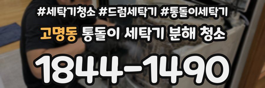 고명동 통돌이 세탁기 분해 청소