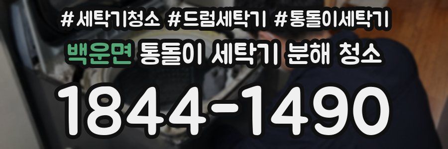 백운면 통돌이 세탁기 분해 청소