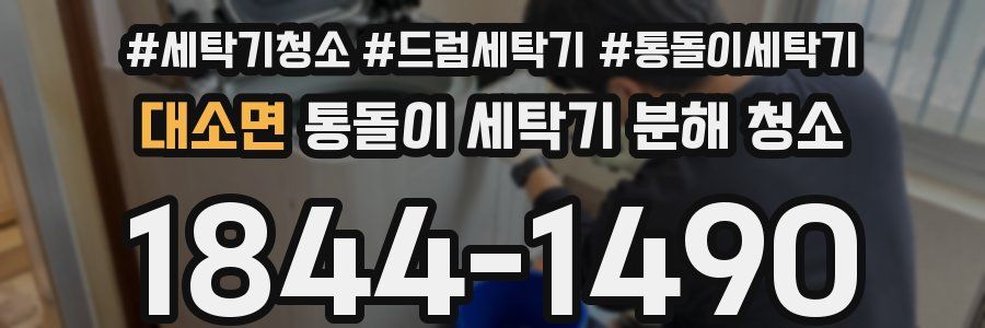 대소면 통돌이 세탁기 분해 청소