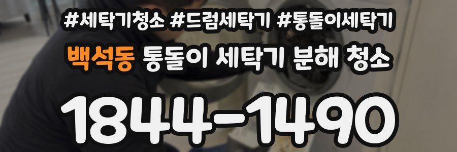 백석동 통돌이 세탁기 분해 청소