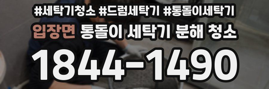 입장면 통돌이 세탁기 분해 청소
