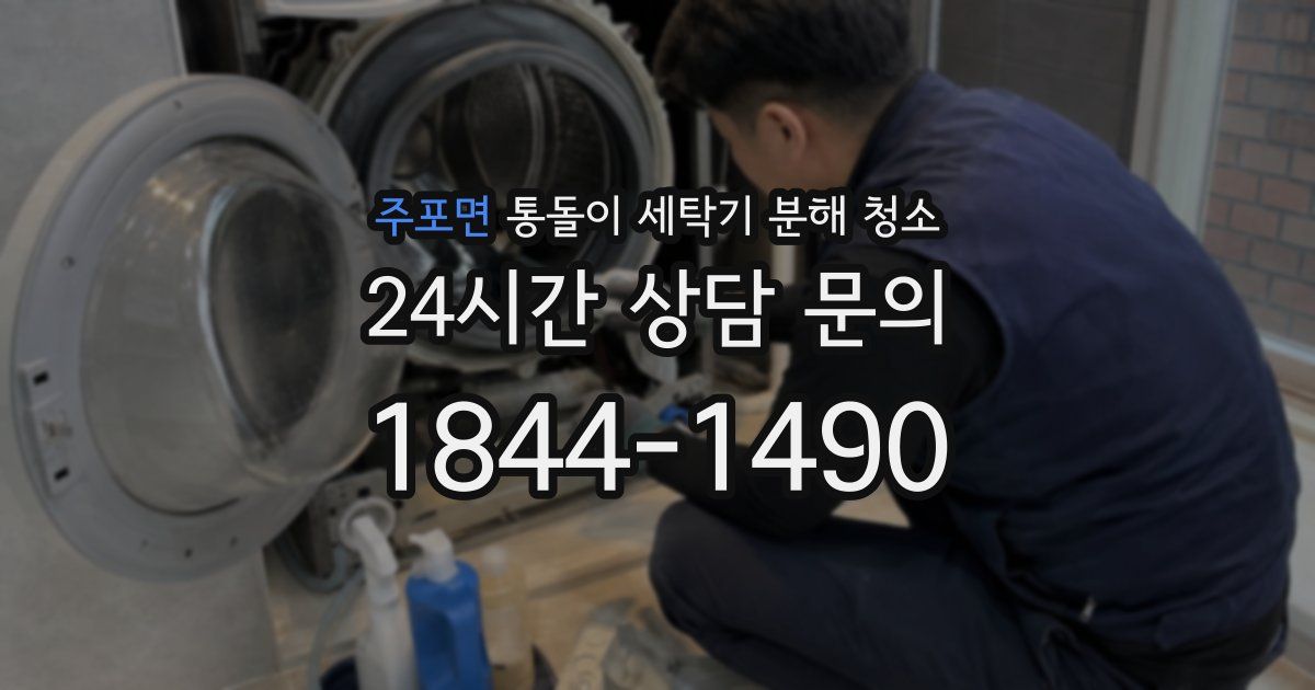 주포면 통돌이 세탁기 분해 청소