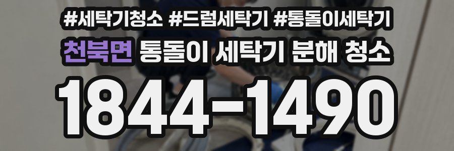 천북면 통돌이 세탁기 분해 청소