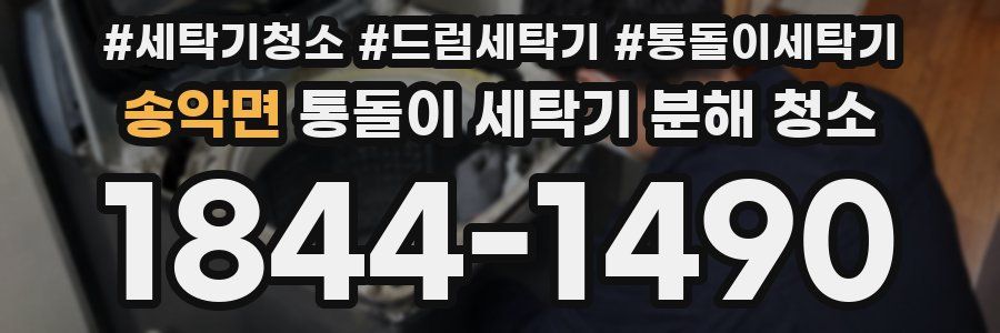 송악면 통돌이 세탁기 분해 청소