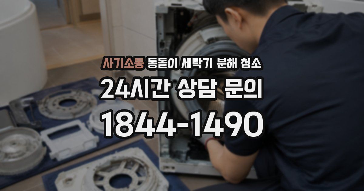 사기소동 통돌이 세탁기 분해 청소
