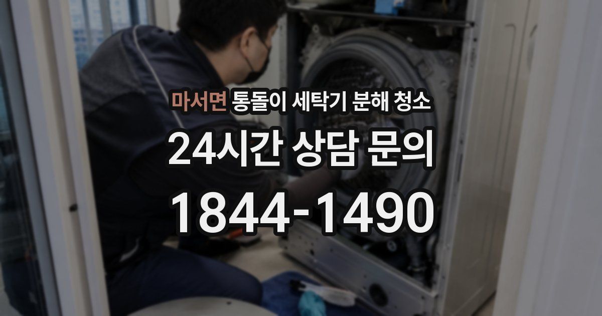 마서면 통돌이 세탁기 분해 청소