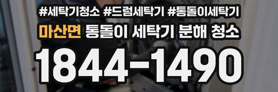 마산면 통돌이 세탁기 분해 청소