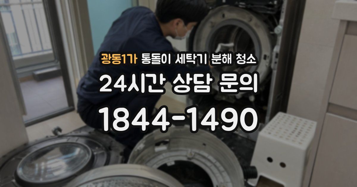 광동1가 통돌이 세탁기 분해 청소