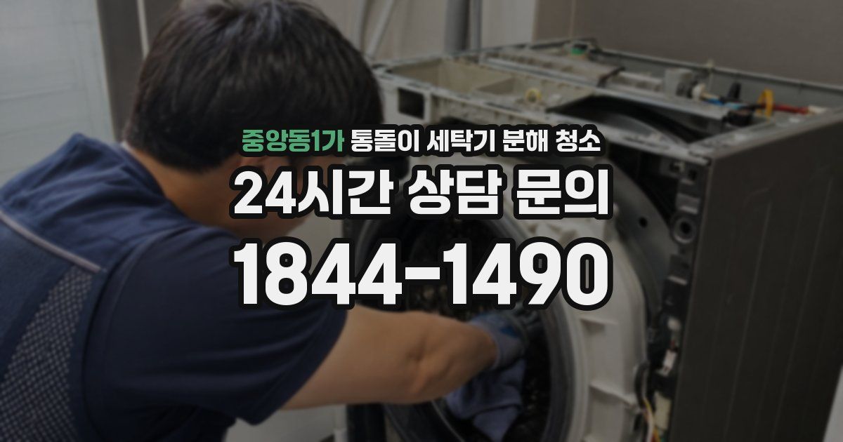 중앙동1가 통돌이 세탁기 분해 청소