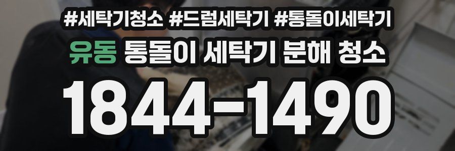유동 통돌이 세탁기 분해 청소
