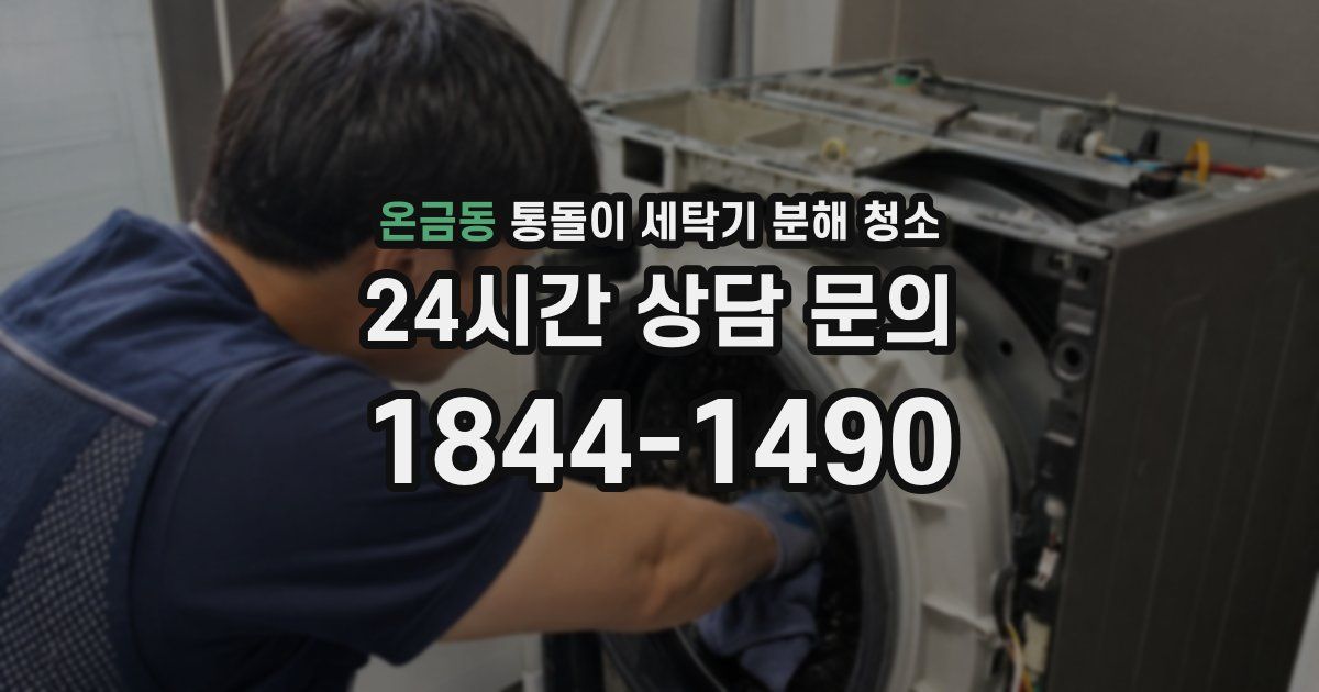 온금동 통돌이 세탁기 분해 청소