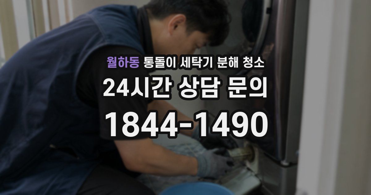 월하동 통돌이 세탁기 분해 청소