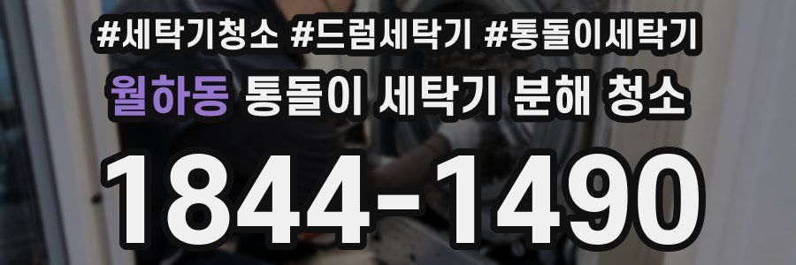 월하동 통돌이 세탁기 분해 청소